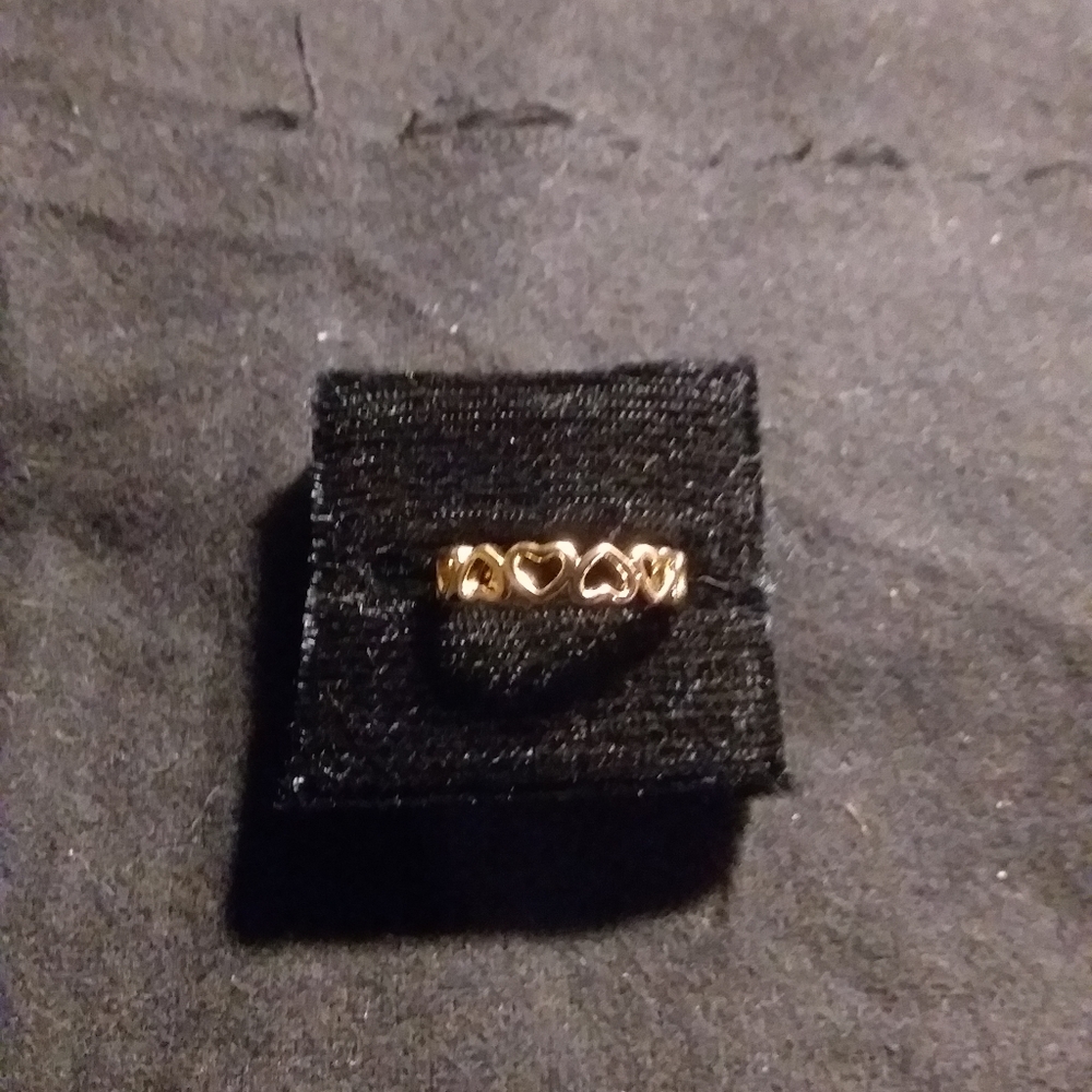 Gold Heart Chain Toe Ring